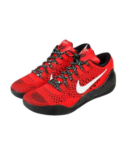 Nike Red Kobe 9 Elite Low Xdr 'University' for men
