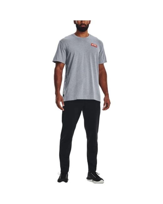 Under Armour Gray Heavyweight T-Shirt for men
