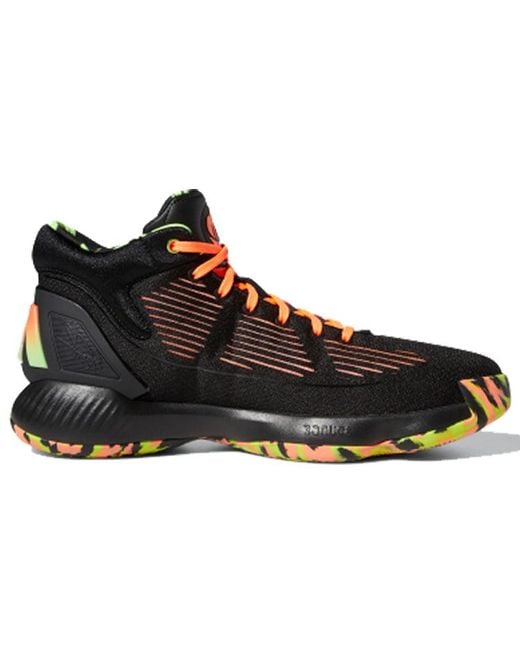 Adidas Black D Rose 'Signal Coral' for men