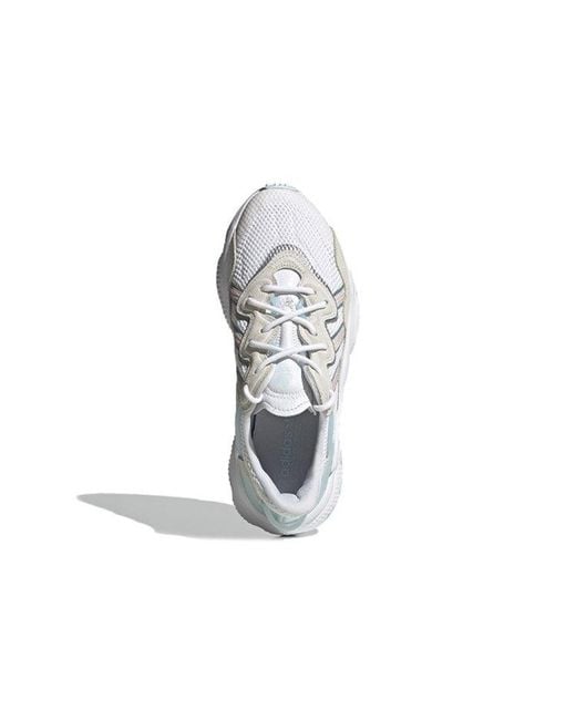Adidas White (Wmns) Originals Ozweego Sports Casual Shoes 'Light Cream'