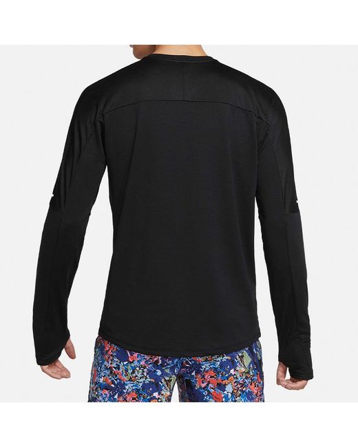 Nike Black Dri-Fit Running Training Sports Round Neck Gym Clothes for men