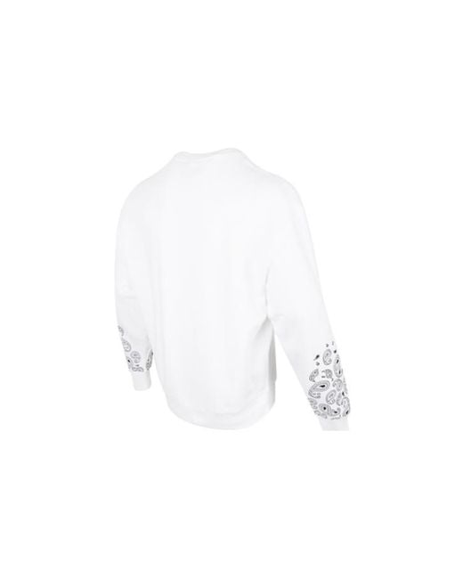 PUMA White Paisley Graphic Crew for men
