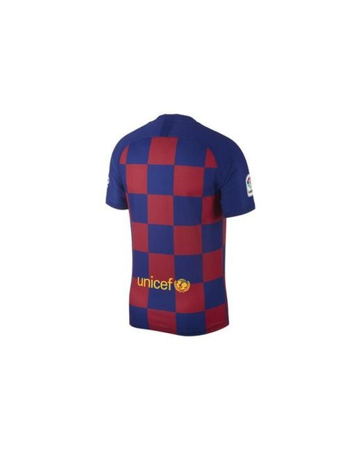 Nike Blue Fc Barcelona 19/20 Home Jersey for men