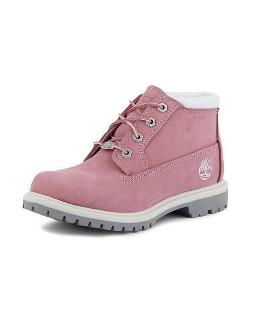 Timberland Purple (Wmns) Nellie Waterproof Chukka Wide Fit Boots Nubuck'
