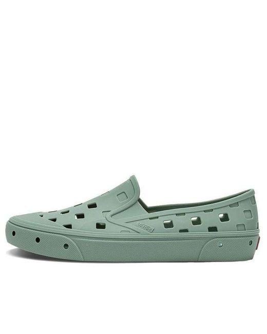 Vans Green Trek Slip-On Low Tops Casual Skateboarding Shoes for men