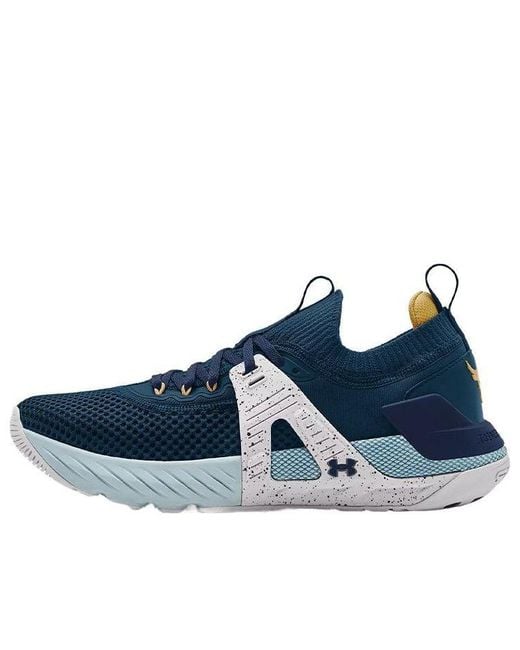 Under Armour Blue Project Rock 4 'Deep Sea' for men