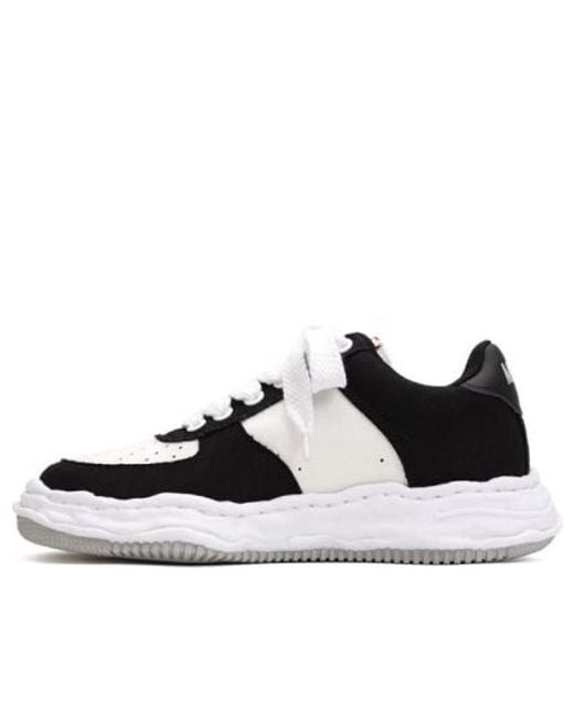 Maison Mihara Yasuhiro Black Wayne Og Sole Canvas Low for men