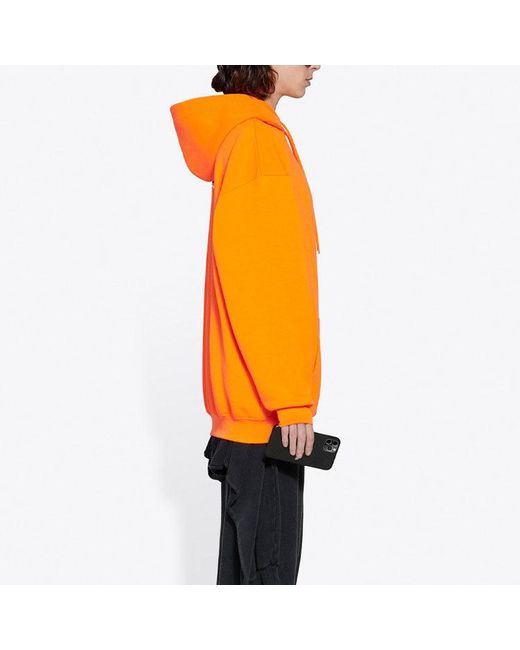 Balenciaga Orange (Wmns) Fw21 Logo Hoodie