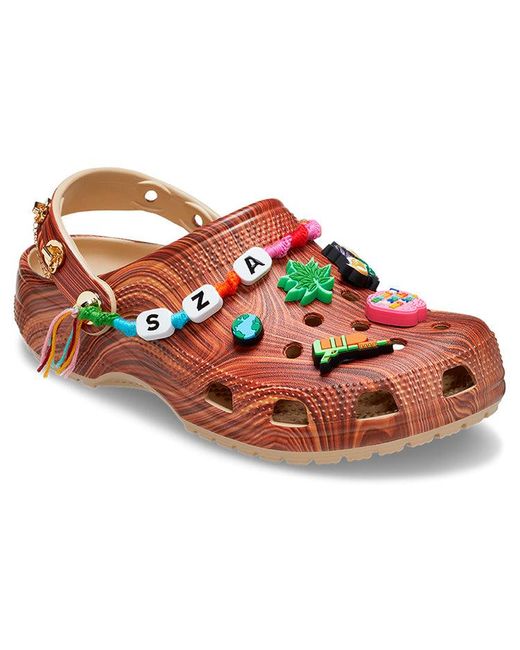 CROCSTM Red Sza X Classic Clog 'Woodgrain' for men