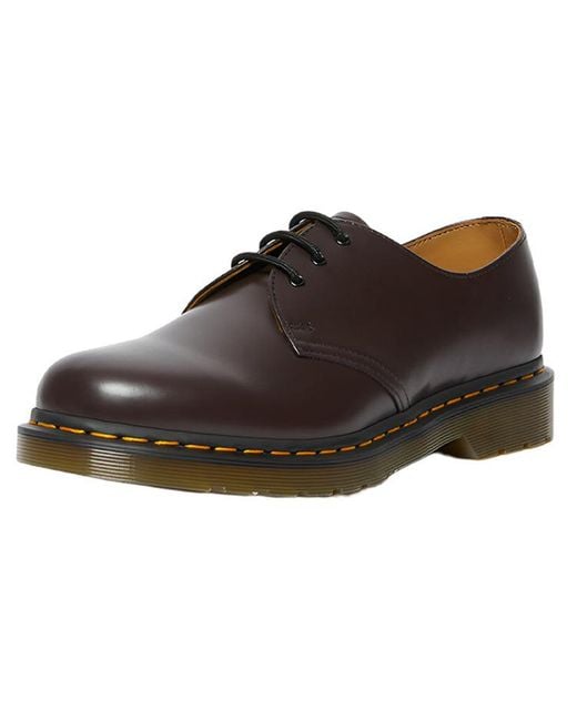 Dr. Martens Brown 1461 Smooth Leather Oxford 'Burgundy' for men