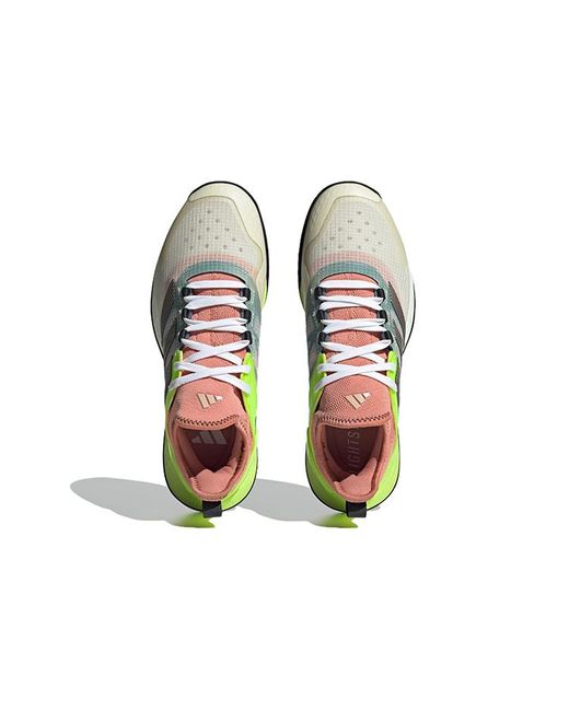 Adidas Green Adizero Ubersonic 4.1 'Off Lucid Lemon' for men