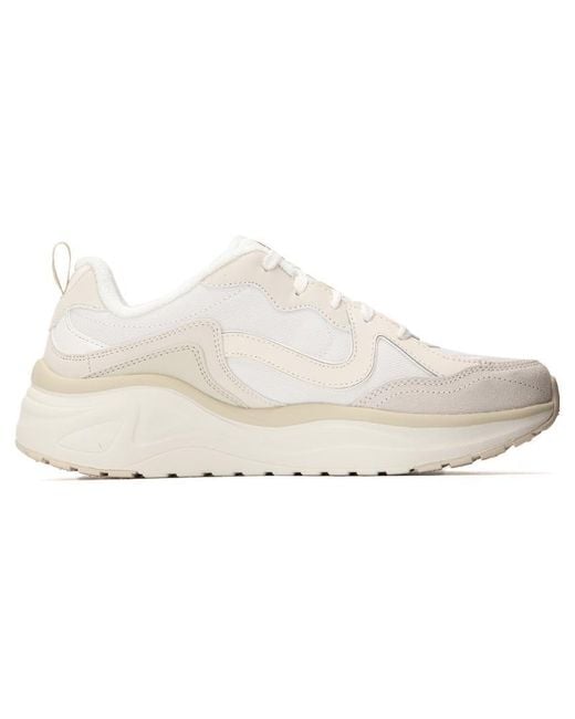 Skechers White D'Lites Wave for men