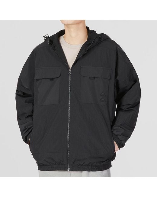 Adidas Gray St Gz Woven Jacket for men
