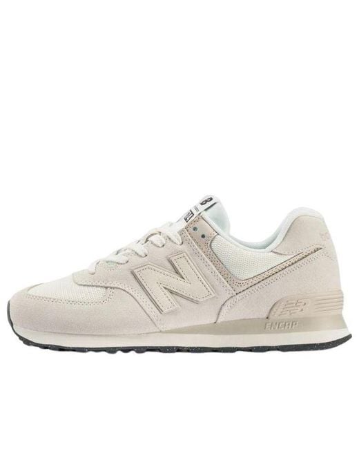 New Balance White 574 for men