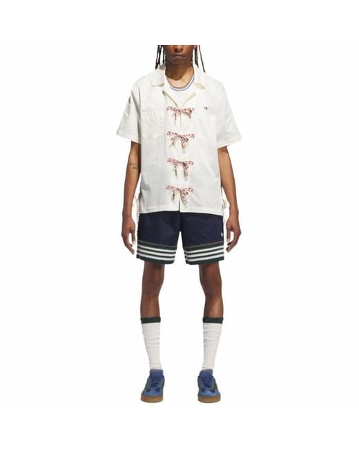 Adidas Natural X Clot Bowling Shirt 'Cream' for men