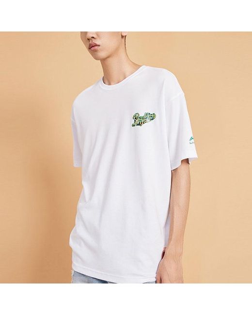 Li-ning Blue Paris Fashion Week Series Subject Element Printing Short Sleeve for men