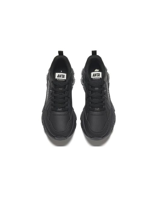 Anta Black Running Shoes for men