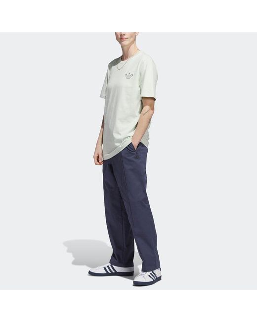 Adidas Green Originals Henry Jones Paris T-Shirt 'Linen' for men