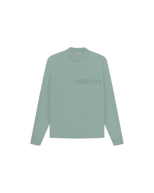 Fear Of God Green Ss23 Long Sleeve Logo Tee 'Sycamore' for men