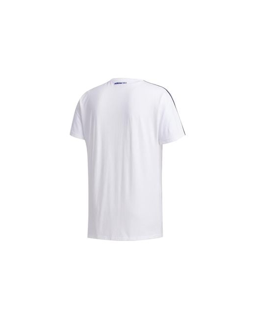 Adidas White Neo Pattern Printing Sports Short Sleeve T-Shirt for men