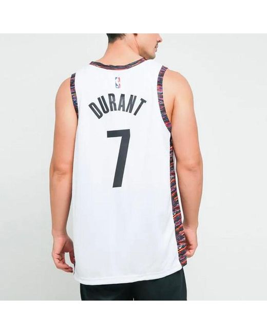 Nike Blue Nba City Limited Jersey Sw Fan Edition 2019-2020 Season Brooklyn Nets Durant No. 7 for men
