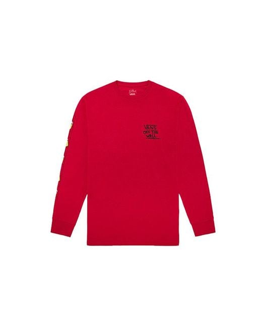 Vans Red Simpson Crossover Long Sleeves for men