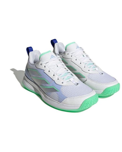 Adidas Blue (Wmns) Avaflash Low Tennis Shoes Metallic Pulse Mint'