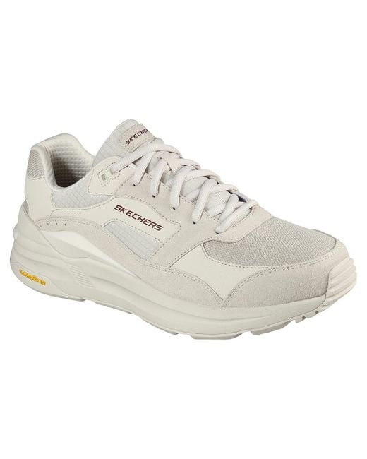 Skechers White Global Jogger Low Top for men