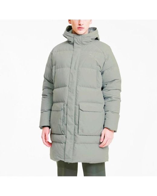 PUMA Blue Classics Long Down Jacket for men