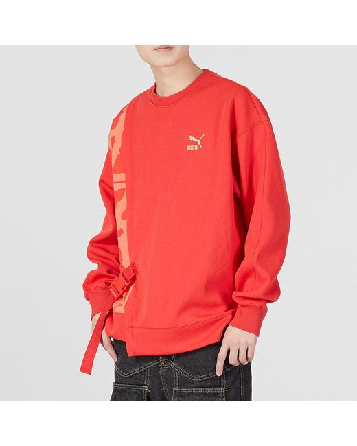 PUMA Red Cny Bz Zaozhi Crewneck Sweatshirt for men