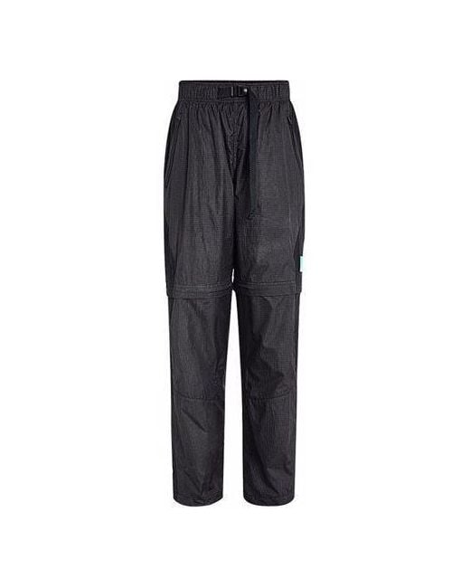 Nike Gray 23 Engineered Convertible 2-In-1 Removable Checkered Sports Trousers For for men