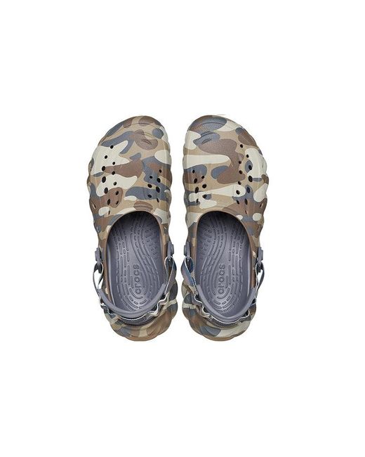 CROCSTM Blue Echo Camo Redux Clog 'Charcoal Camo' for men