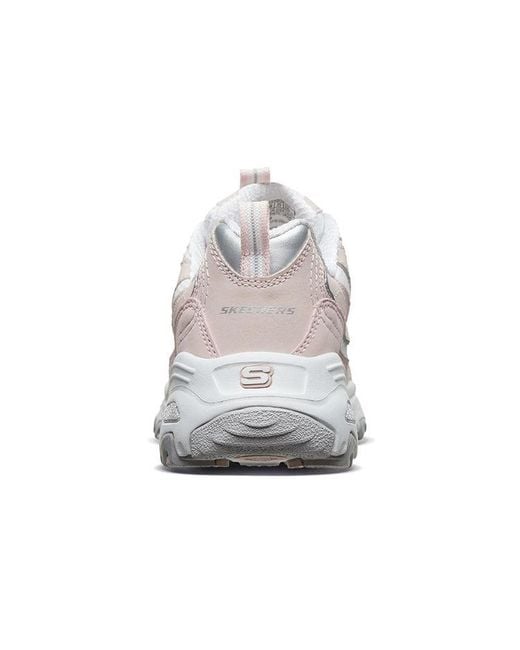 Skechers White (Wmns) D'Lites Fashion Sneakers
