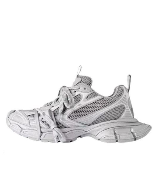 Balenciaga Gray 3Xl Reflective Sneakers Mesh And Polyurethane' for men