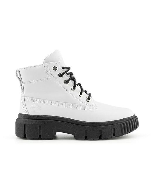 Timberland Black (Wmns) Greyfield Leather Boots Full Grain'