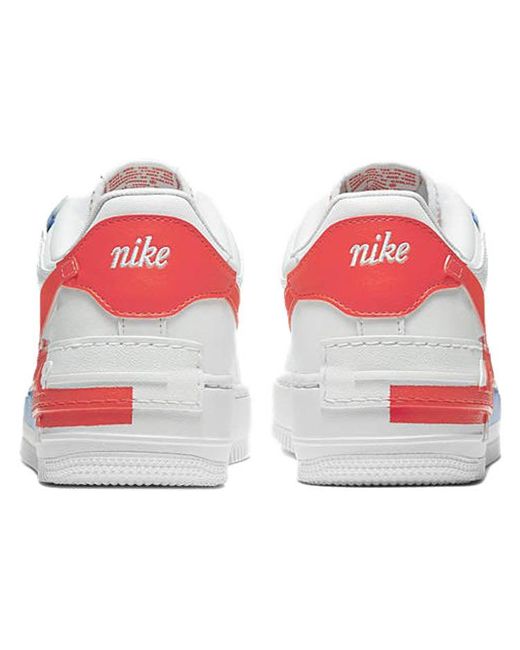 Nike White (Wmns) Air Force 1 Shadow Se 'Team'