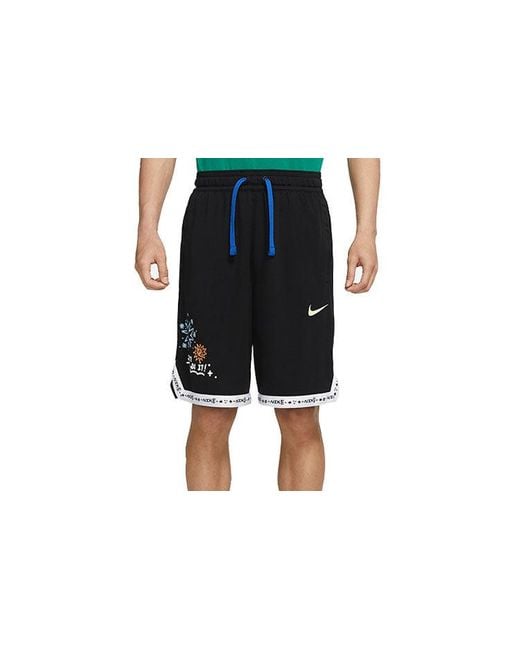Nike Black Cartoon Painting Printing Sports Shorts for men