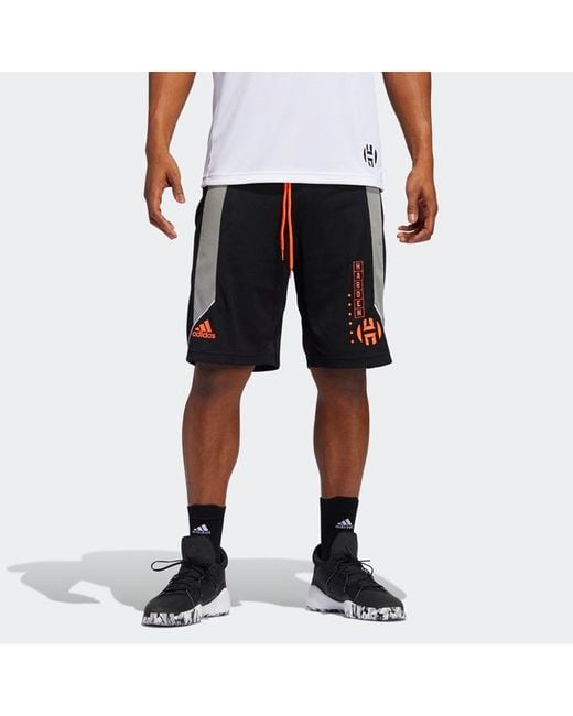 Adidas Black Hdn Gu Basketball Sports Shorts for men