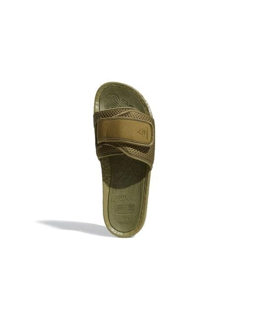 Adidas Green X Pharrell Boost Slides Cargo' for men