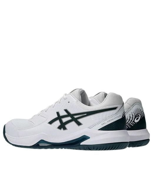 Asics White Gel-Dedicate 8 2E Saxon' for men