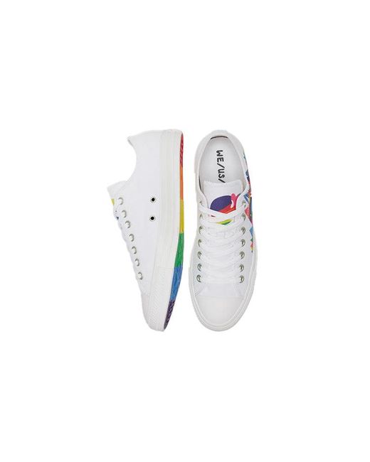 Converse White Chuck Taylor All Star Low 'Pride' for men