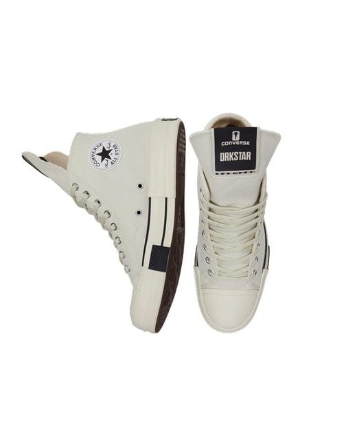 Converse White Rick Owens X Drkshdw Drkstar Chuck 70 High 'Egret' for men