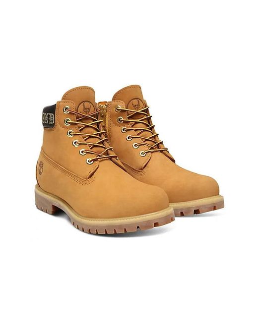 Timberland Brown X Mastermind 5-Inch Zip Boots 'Wheat' for men