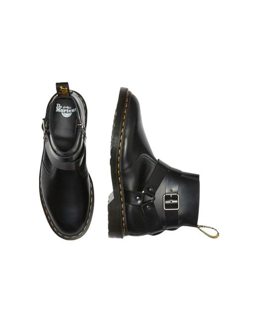 Dr. Martens Black Jaimes Leather Harness Chelsea Boots