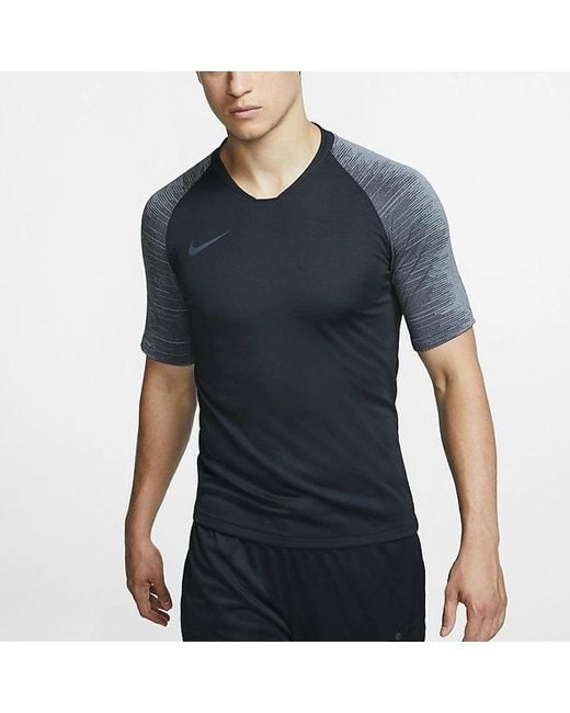 Nike Black Breathe Strike Casual Soccer Training Sport Short Sleeve for men