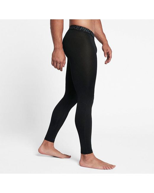 Nike Black Pro Sports Running Training Slim Fit Gym Pants for men