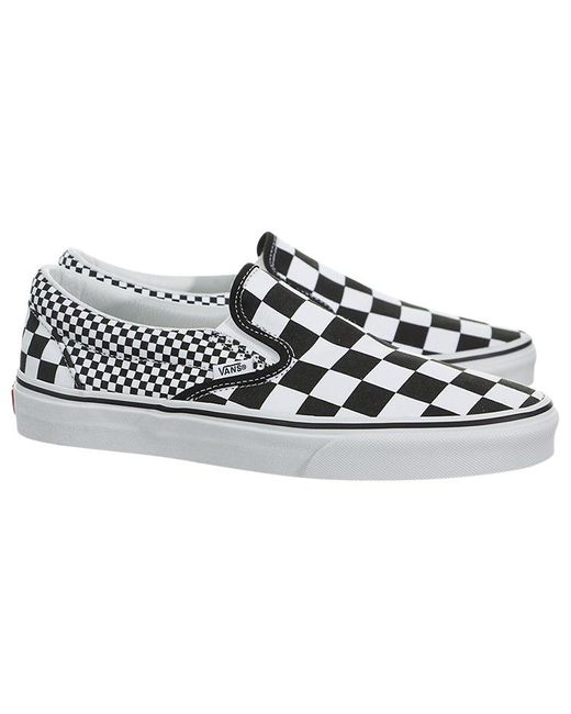 Vans White Slip-On 'Mix Checker' for men