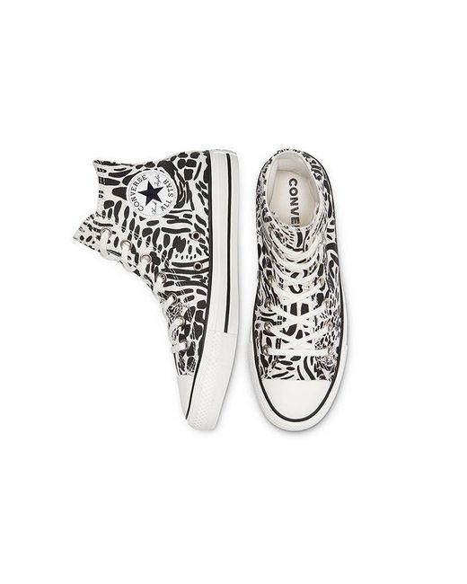 Converse Black (Wmns) Chuck Taylor All Star High 'Jungle Art'