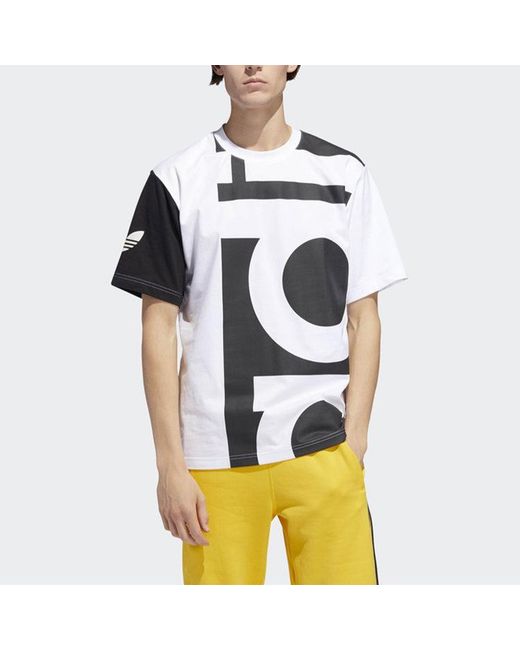 Adidas Black Originals Big Adi Tee Printing Short Sleeve for men