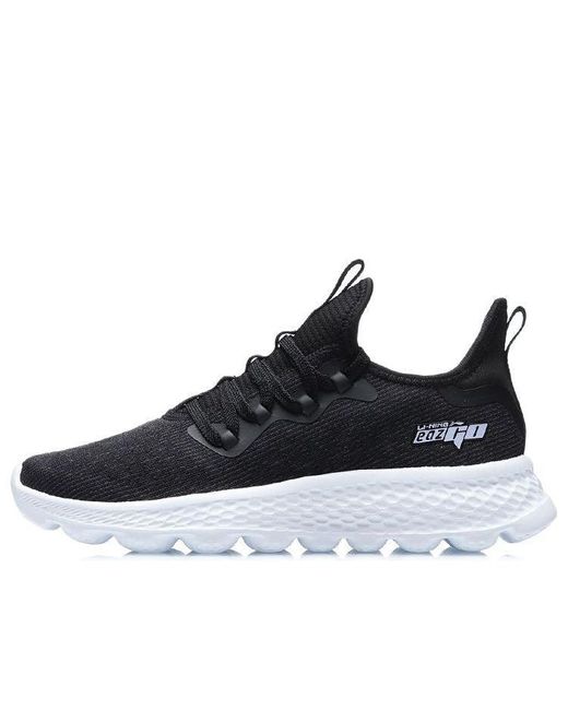 Li-ning Eazgo Running Shoes in Black | Lyst